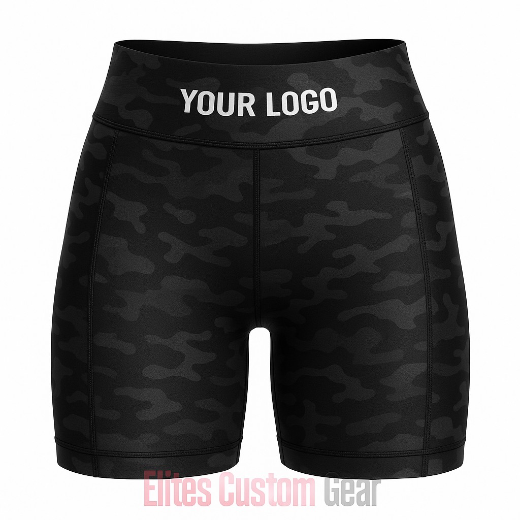 Elites Women Compression Tight Shorts - Mid-Rise